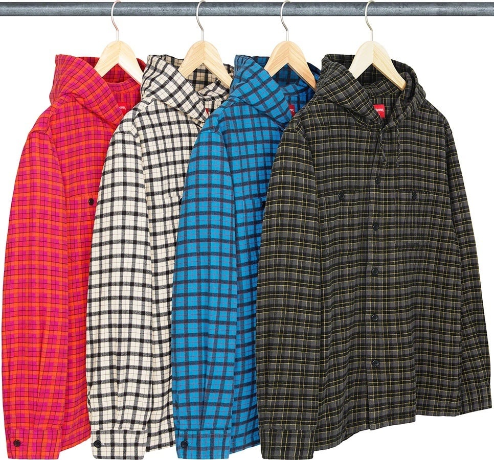 Mini Plaid Hooded Shirt